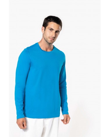 T-shirt col rond manches longues homme